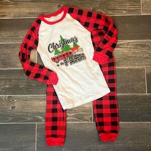 Girl’s Red Truck Christmas Pajamas